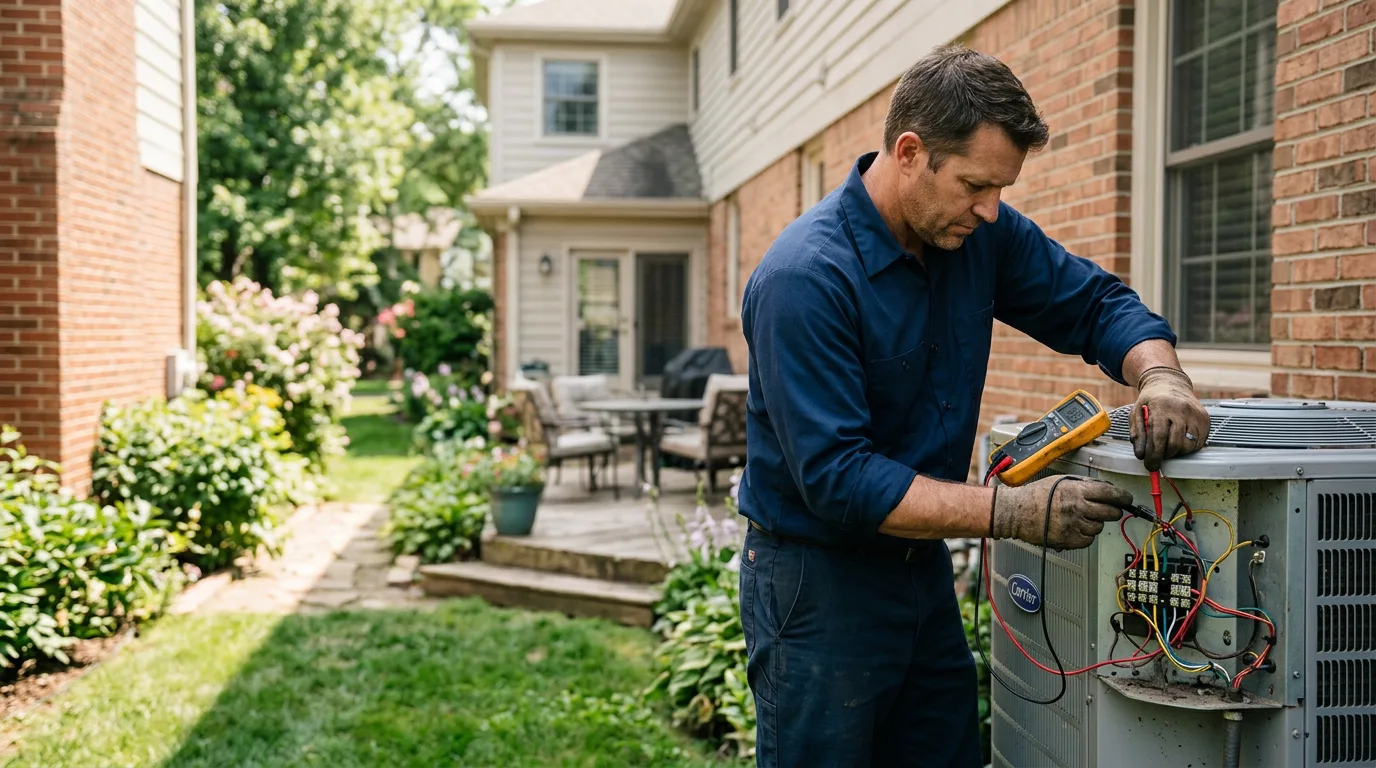 HVAC technician working near Silver Lake, NY